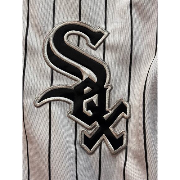 Chicago white Sox Konerko #14 jersey white black stripes youth 10-12 - Picture 5 of 8